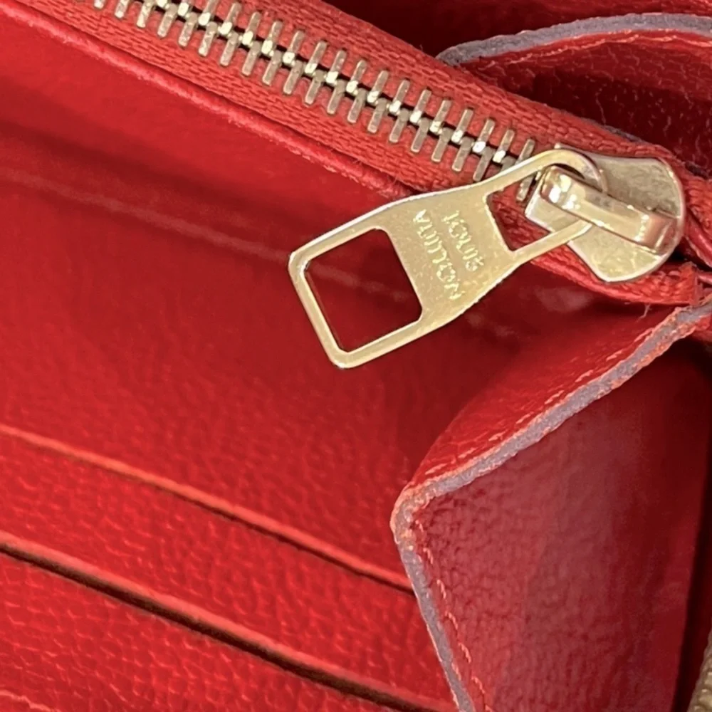 Louis Vuitton Monogram Empreinte Leather Zip Long Wallet